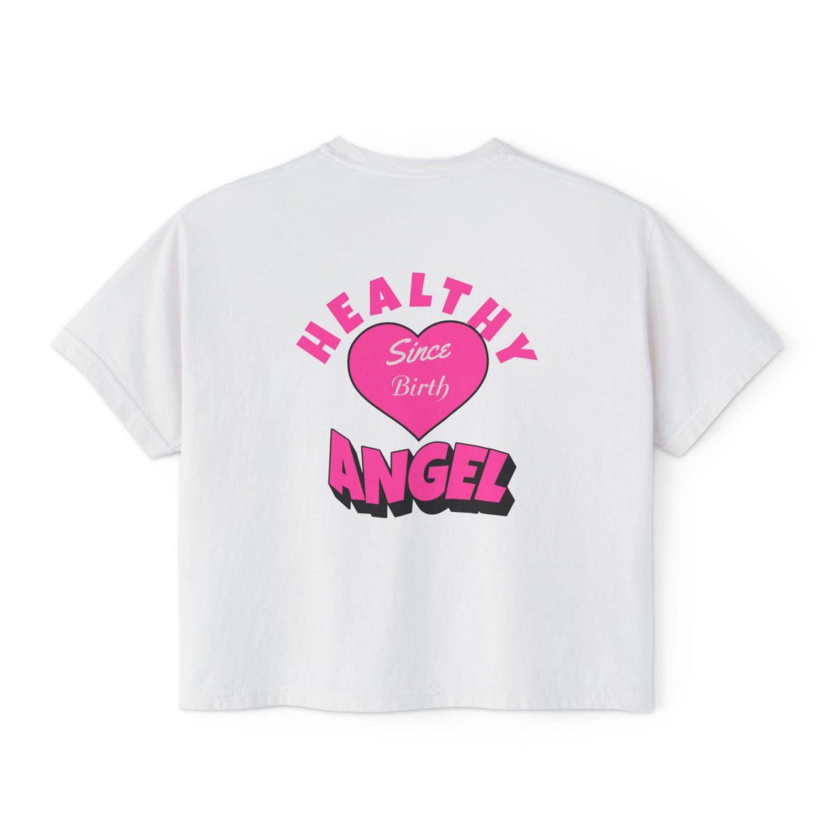 Healthy Since Birth Angel Tee | Women's Boxy Tee
