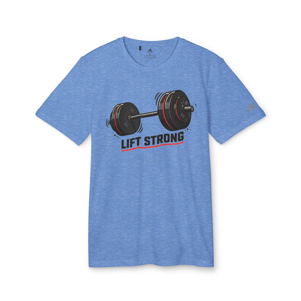 Barbell Weightlifting Design T-Shirt | Lift Strong, Gym Fitness Tee