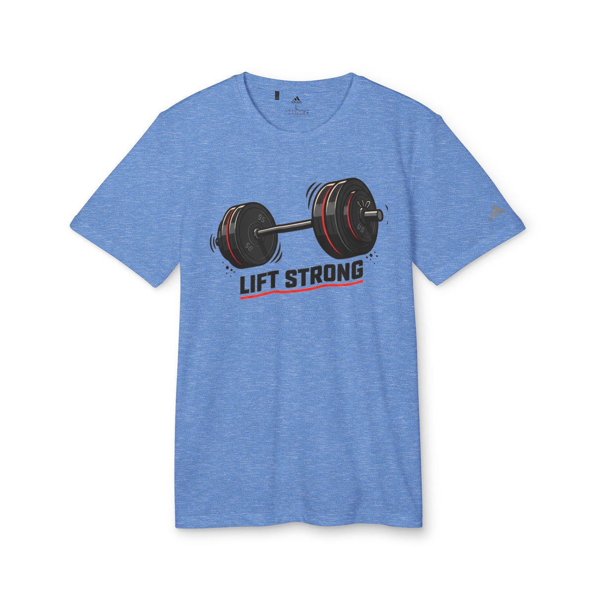 Barbell Weightlifting Design T-Shirt | Lift Strong, Gym Fitness Tee