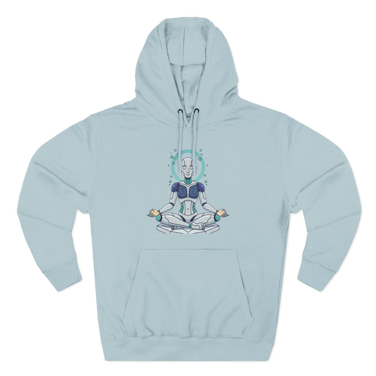 Meditating Robot Hoodie | Sci-Fi Zen Robot Illustration
