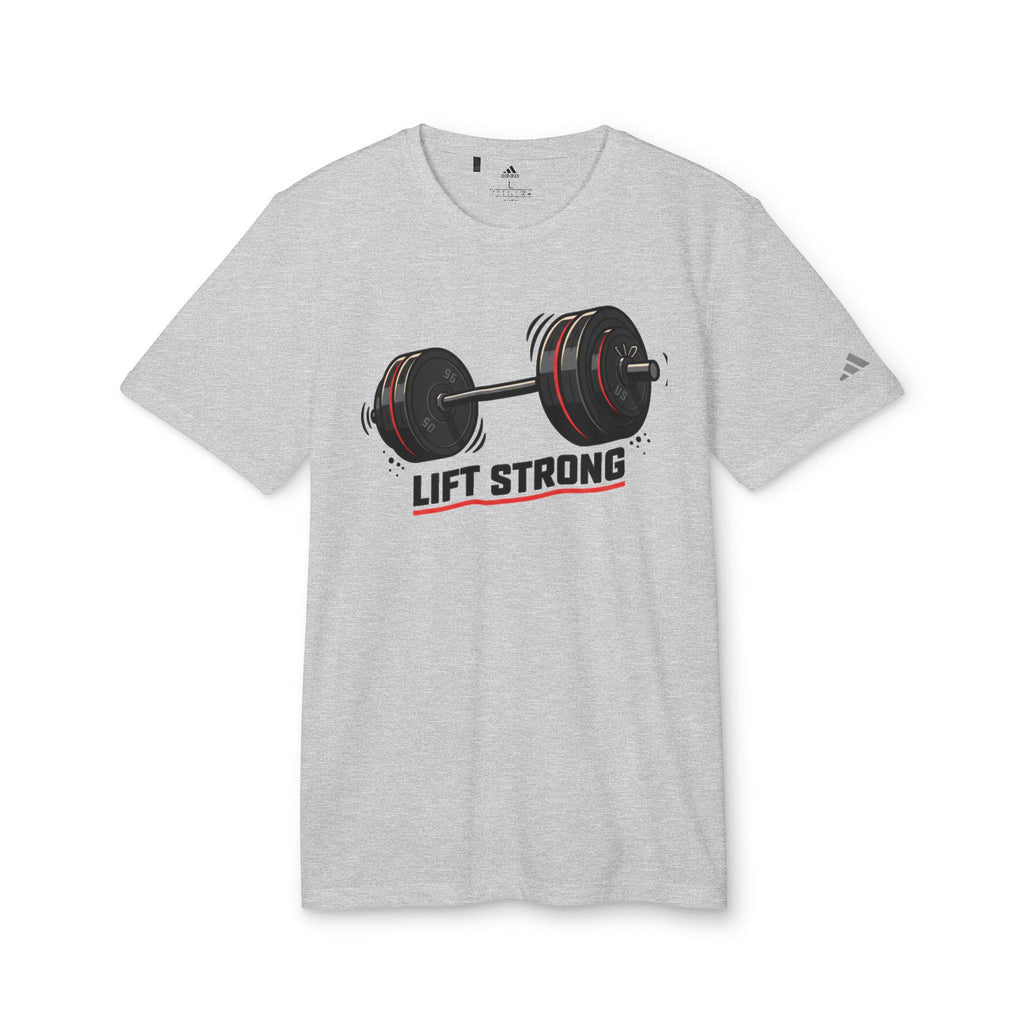Barbell Weightlifting Design T-Shirt | Lift Strong, Gym Fitness Tee