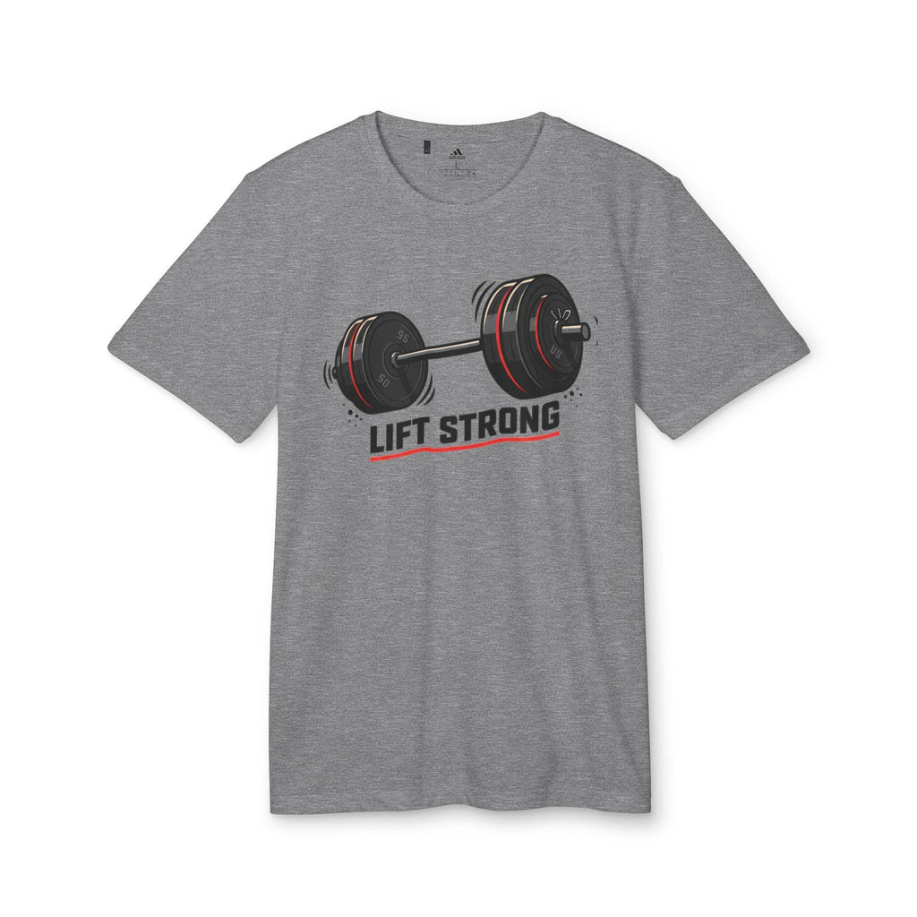 Barbell Weightlifting Design T-Shirt | Lift Strong, Gym Fitness Tee