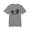 Barbell Weightlifting Design T-Shirt | Lift Strong, Gym Fitness Tee