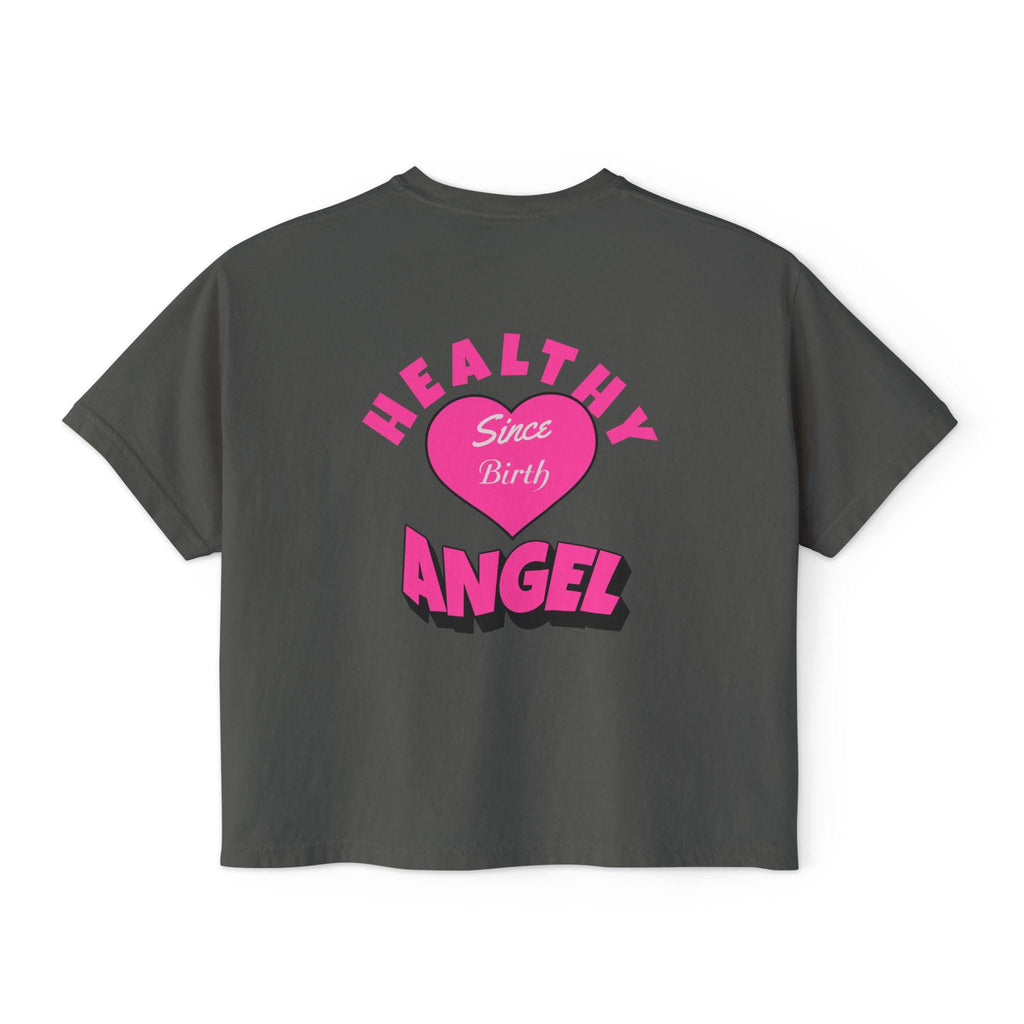 Healthy Since Birth Angel Tee | Women's Boxy Tee
