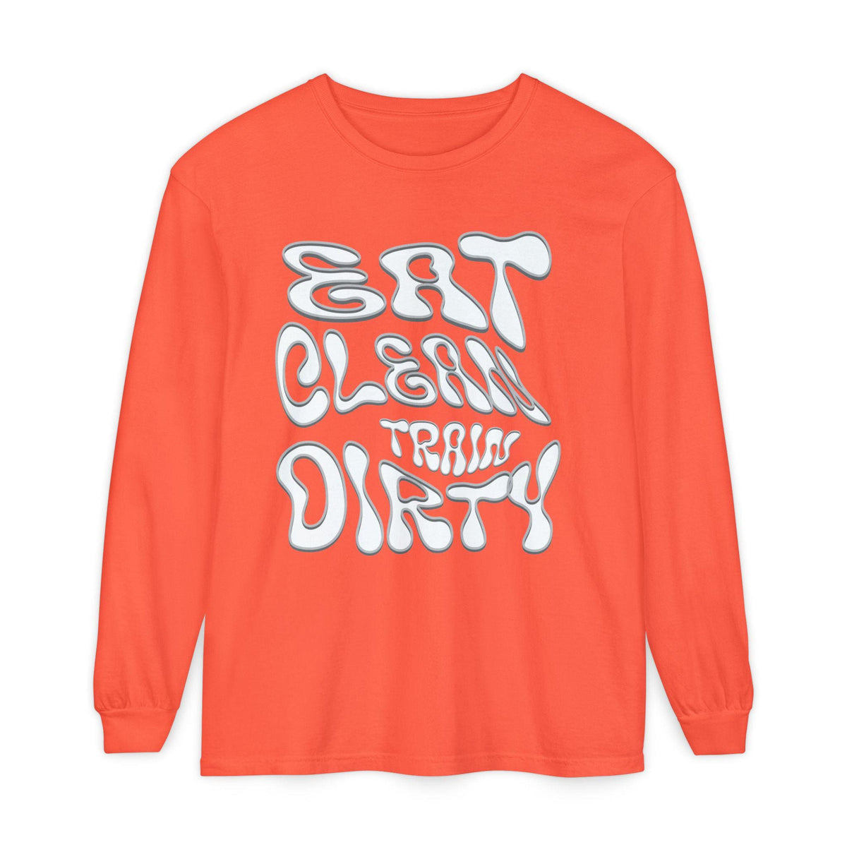 Eat Clean Train Dirty Sweat Shirt | Fitness Workout Gym Tee