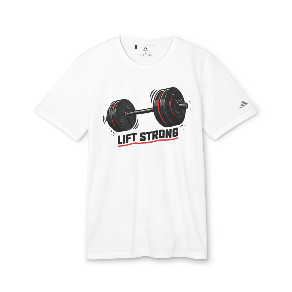 Barbell Weightlifting Design T-Shirt | Lift Strong, Gym Fitness Tee
