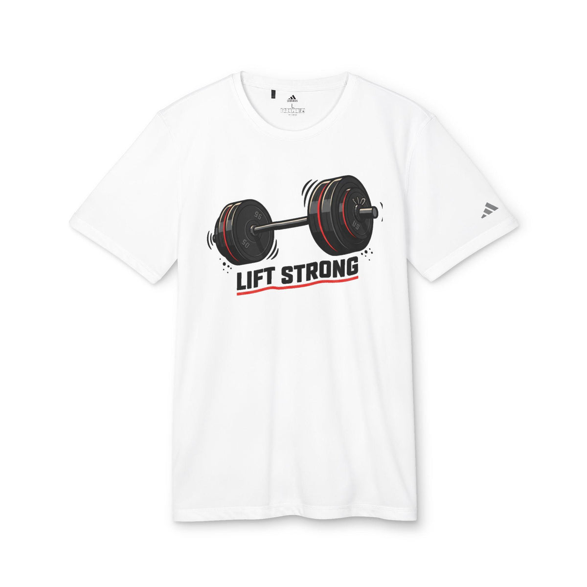 Barbell Weightlifting Design T-Shirt | Lift Strong, Gym Fitness Tee