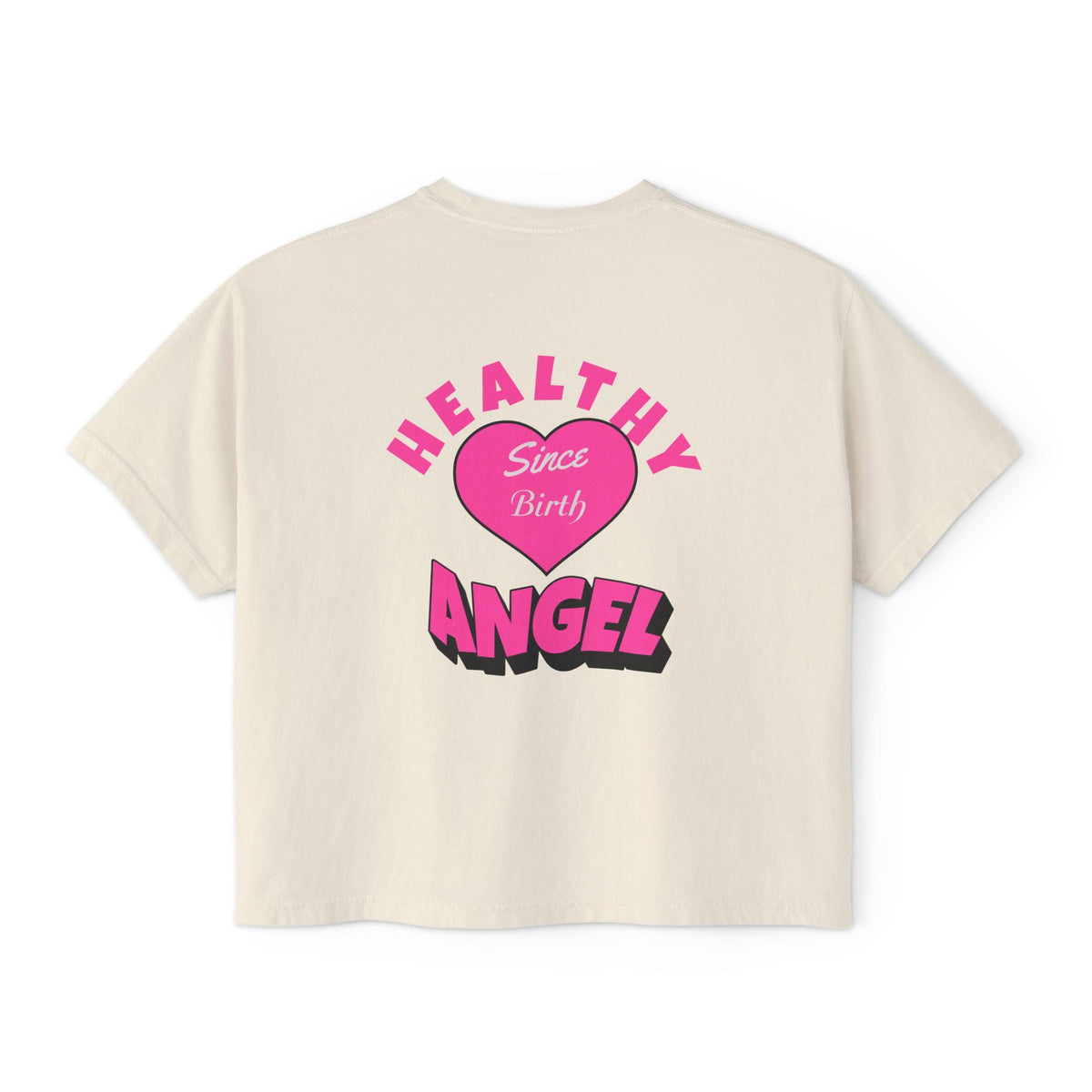 Healthy Since Birth Angel Tee | Women's Boxy Tee