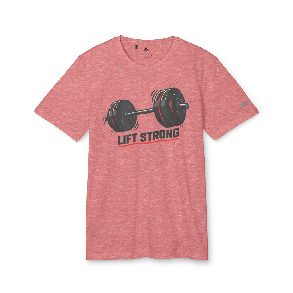 Barbell Weightlifting Design T-Shirt | Lift Strong, Gym Fitness Tee
