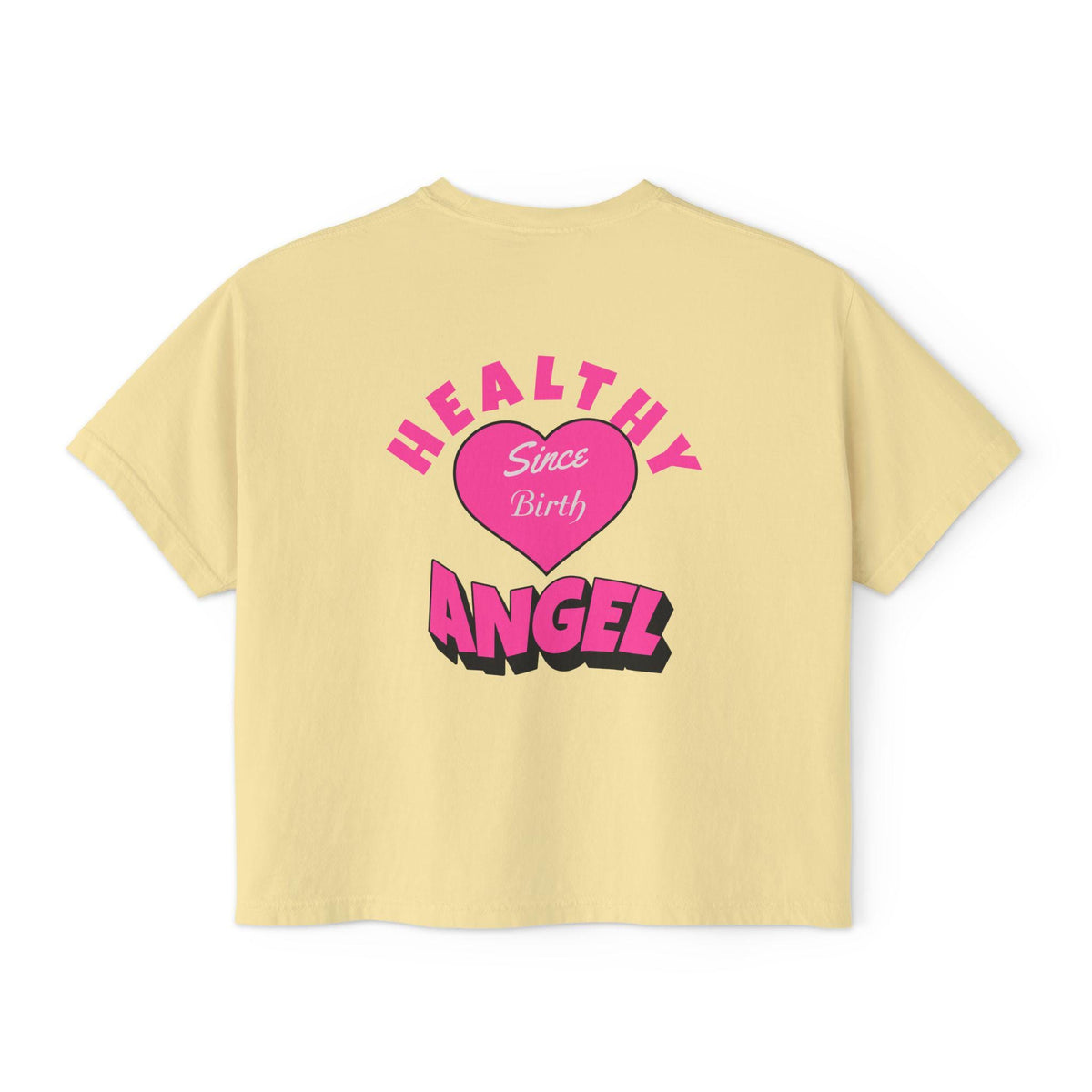Healthy Since Birth Angel Tee | Women's Boxy Tee