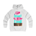 Your Future Self Is Watching Hoodie | Neon Typography, Eyes Graphic