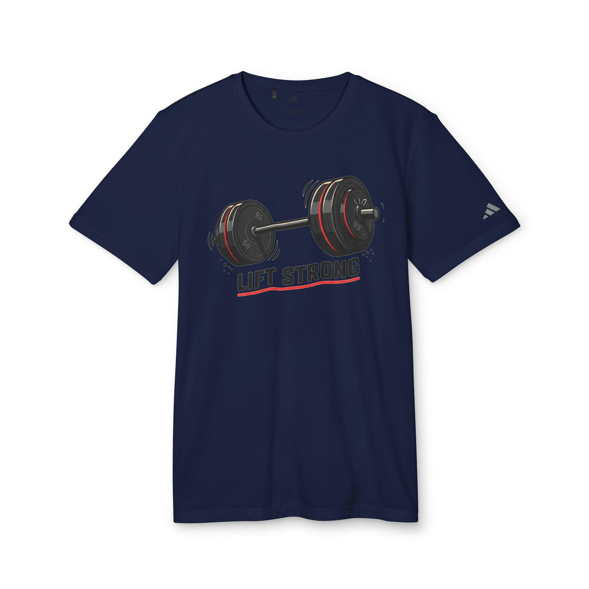 Barbell Weightlifting Design T-Shirt | Lift Strong, Gym Fitness Tee