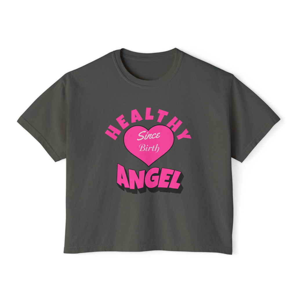 Healthy Since Birth Angel Tee | Women's Boxy Tee