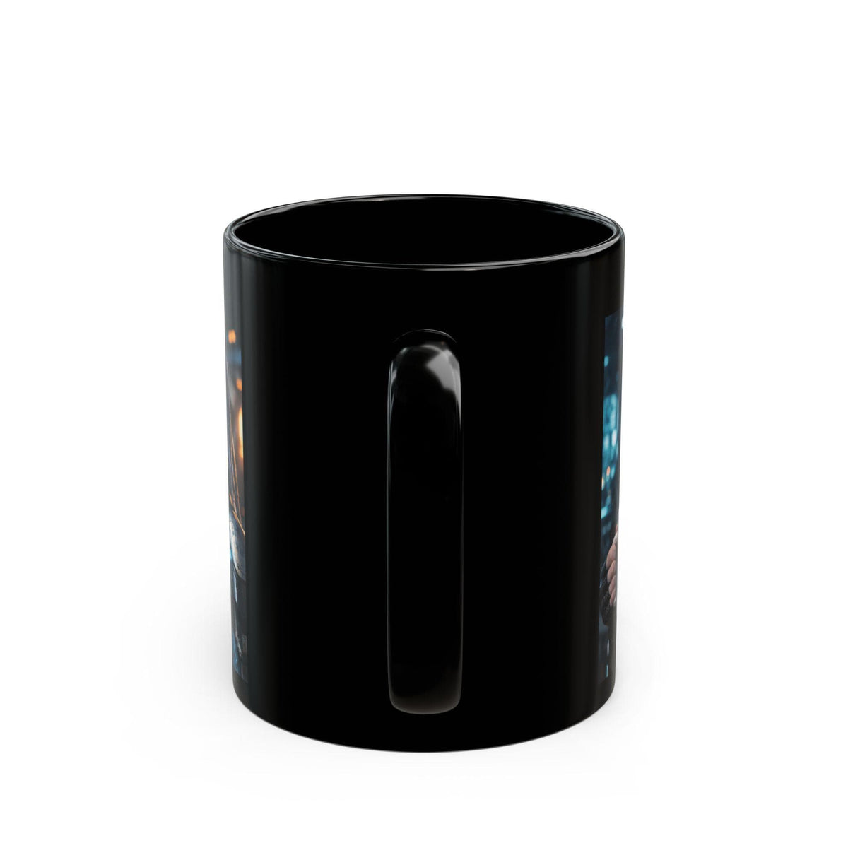 Sip Happens Stay Hydrated Mug | Black Ceramic Coffee Cup