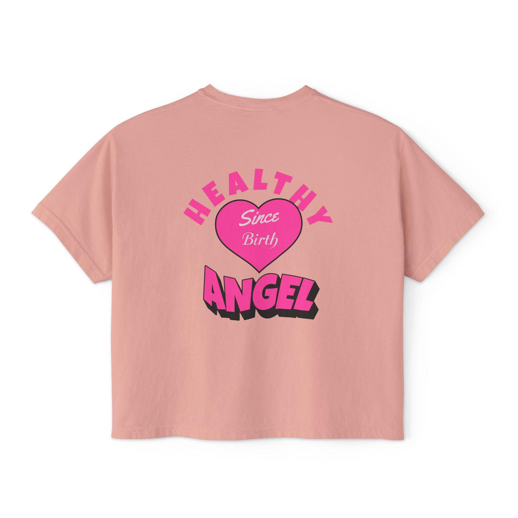 Healthy Since Birth Angel Tee | Women's Boxy Tee