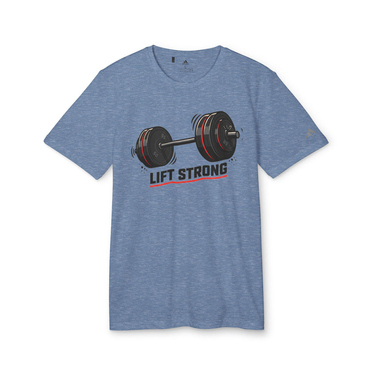 Barbell Weightlifting Design T-Shirt | Lift Strong, Gym Fitness Tee