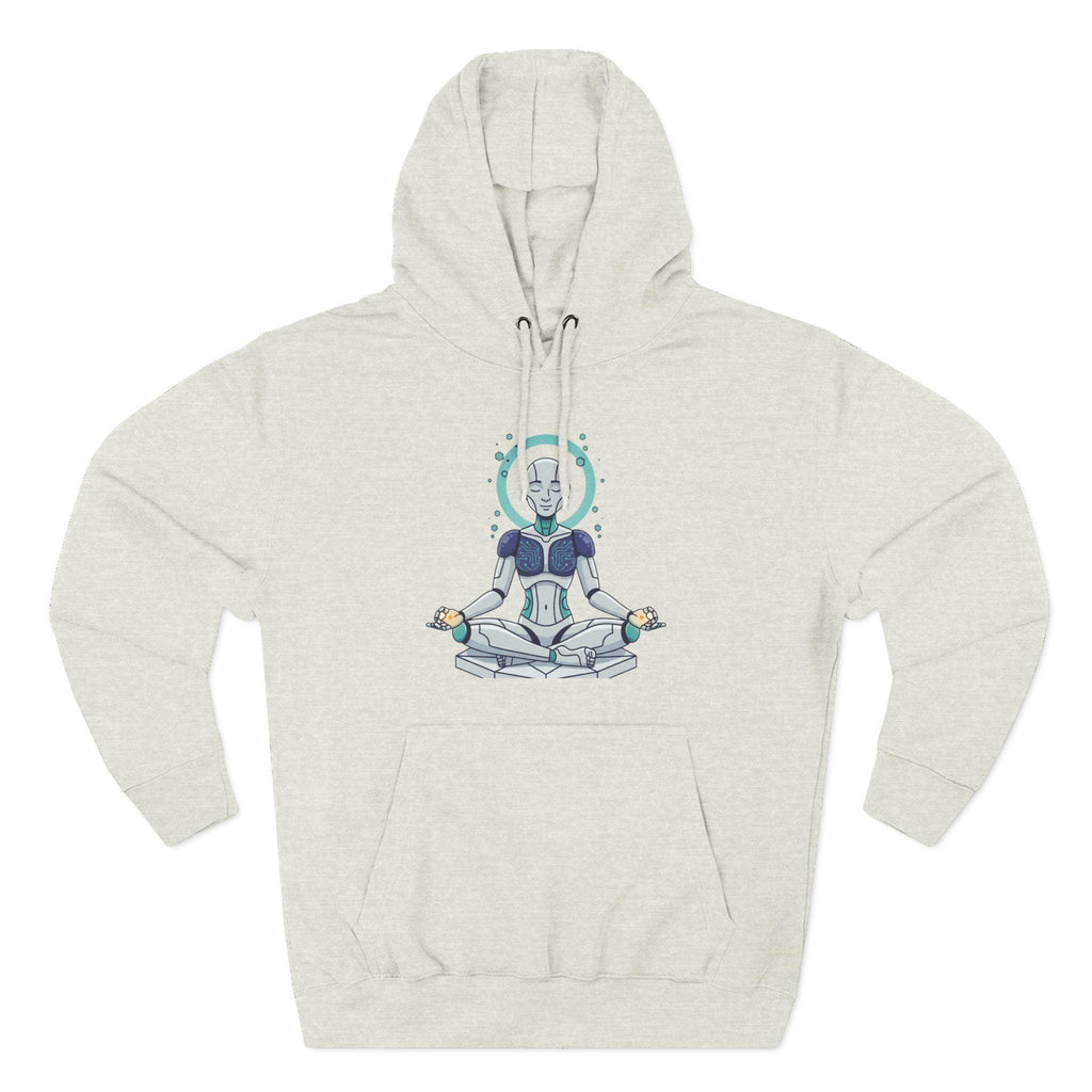 Meditating Robot Hoodie | Sci-Fi Zen Robot Illustration